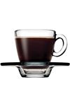 Pasabahce Aqua Espresso Cup & Saucer, Set of 6