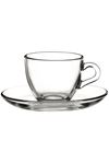 Pasabahce Basic Espresso Cup & Saucer, Set Of 6