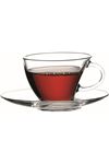 Pasabahce Penguen Tea Coffee Cup & Saucer, Set Of 6