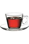 Pasabahce Vela Tea Coffee Cup & Saucer, Set Of 6