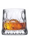 Pasabahce Leafy Series Whiskey Glasses, Set Of 4