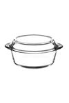 Borcam Round Casserole With Lid, 2100cc