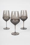 Pasabahce Smoked Wine Glasses, Set of 6, 425cc