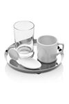 4-Piece Turkish Coffee Set With Steel Tray, Set Of 2