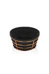 Round Bread Basket Copper Steel With Removable Liner