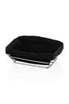 Rectangle Bread Basket Chrome Steel With Removable Liner