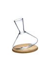 Nude Glass Balance Wine Decanter With Wooden Base