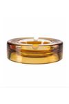 Amber Glass Cigar Ashtray, 20cm